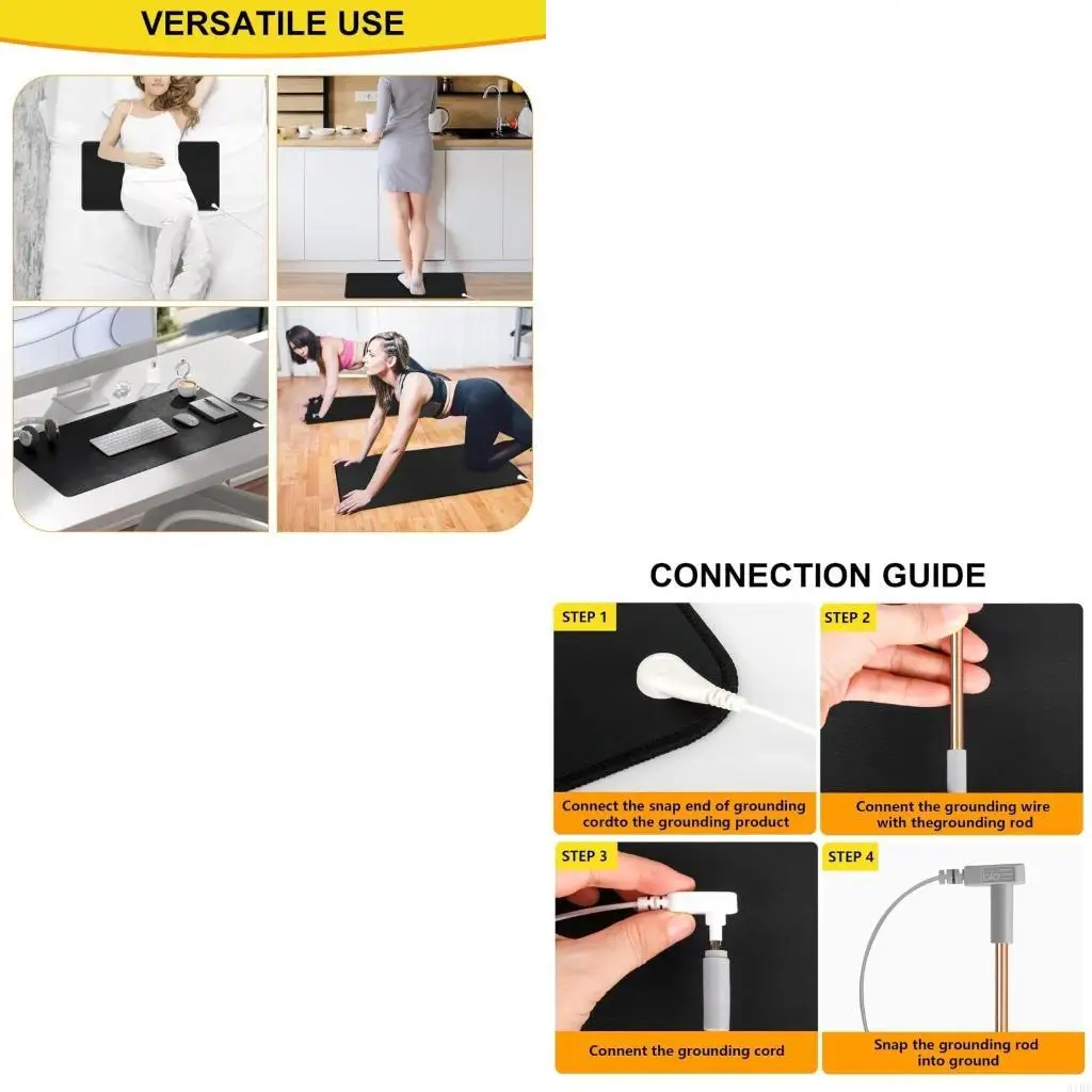 

Weatherproof Grounding Stake with Braided Bus Bar Universal Mats Compatibility
