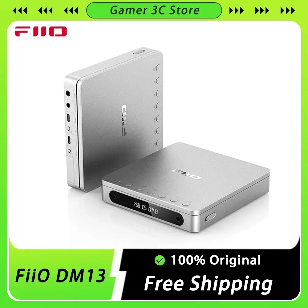 FiiO DM13 Portable Hifi Stereo CD Player 3.5mm/4.4mm Custom Supports Grab Track Transcription And Aptxhd Bluetooth Transmission