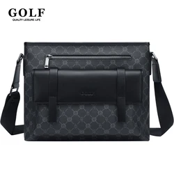 GOLF Business Shoulder Bag for Men Leather Crossbody Bags Luxury Designer Office Man Commuter Messenger Bag Waterproof Quality