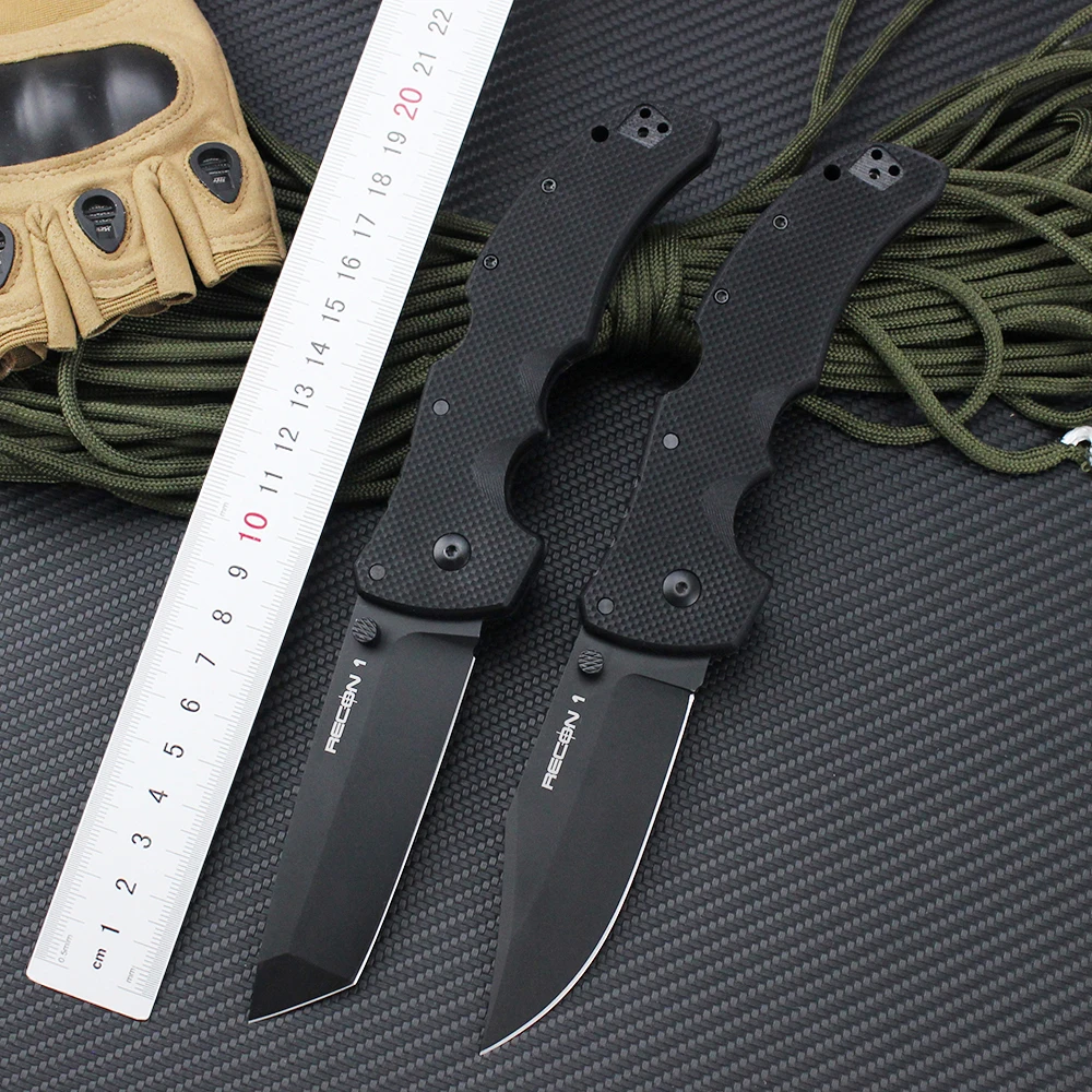 Cold New Outdoor Folding Knife 2024 RECON 1 S35VN Steel Blade Military Tactical Survival Quick Hunting Large Knives EDC Tools