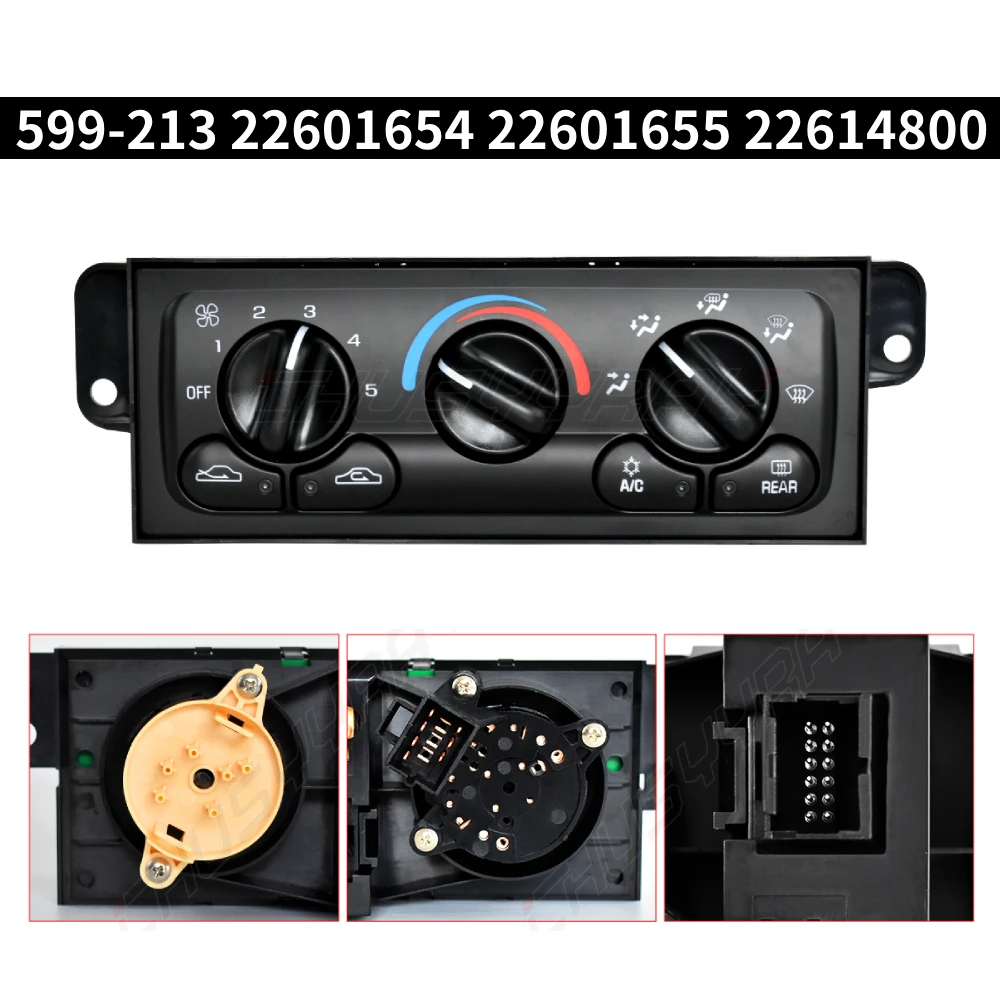 

599-213 A/C Climate Control Module For Chevrolet Oldsmobile OE:22601654 22601655 22614800 22614801 22614802 22622883 22626483