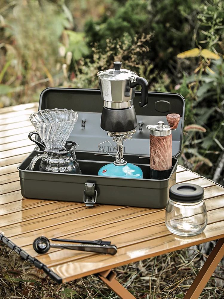 Cassetta degli attrezzi bianca per la casa, scatola di ferro, riparazione hardware per auto portatile