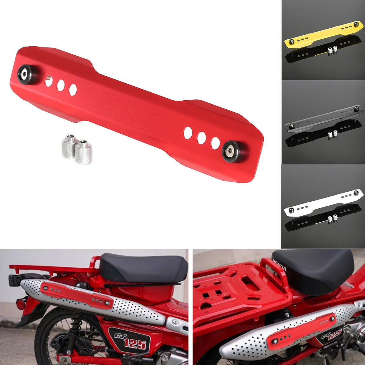 

Премиальный теплозащитный экран выхлопных газов - высокая прочность с ЧПУ, защита от царапин для Hunter Cub CT125 2020-2024, внедорожный