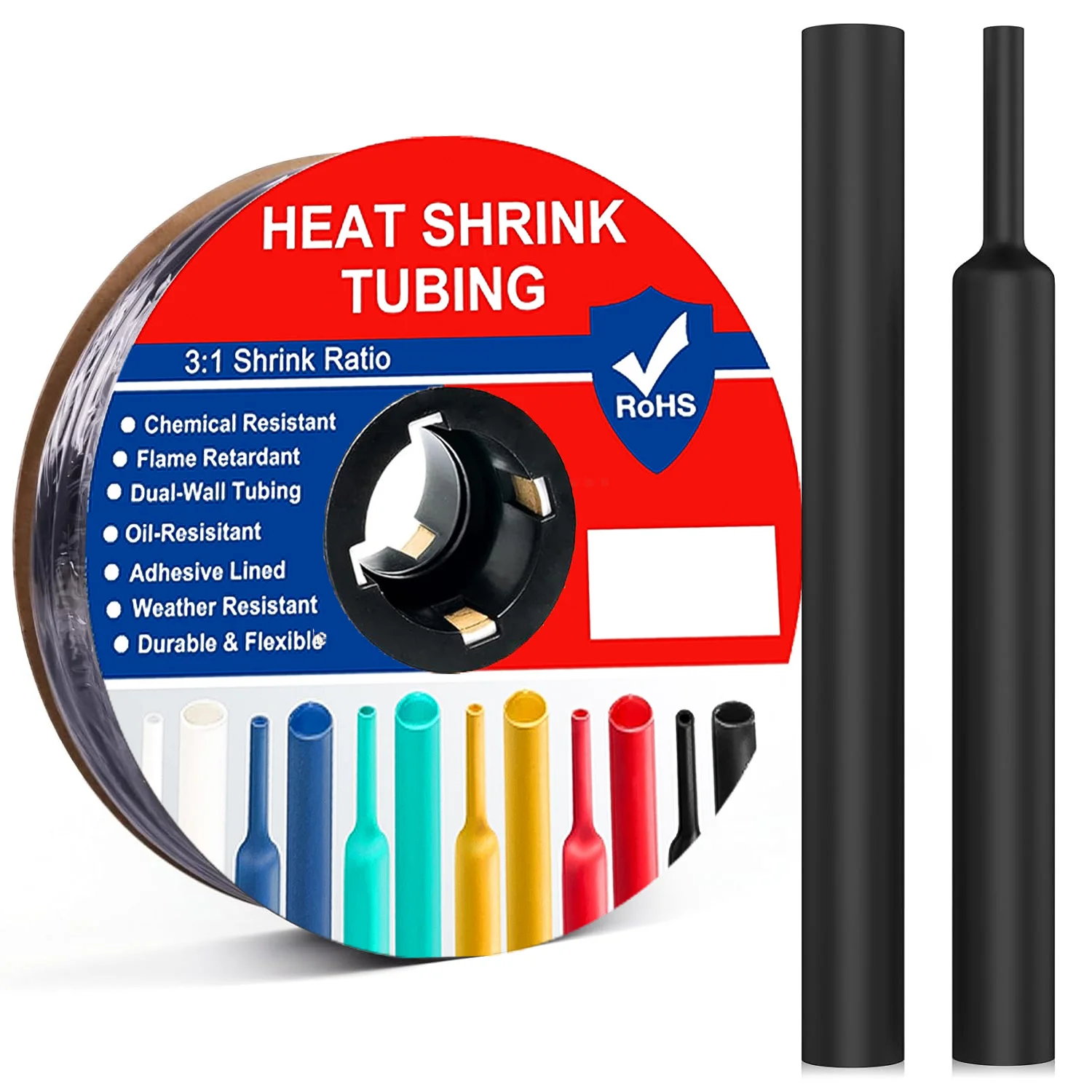 

3:1 Ratio Heat Shrink Tubing Industrial Marine Grade Shrink Tube Φ1.6mm-30mm Dual Wall Adhesive Lined Wire Shrink Wrap Seleevs
