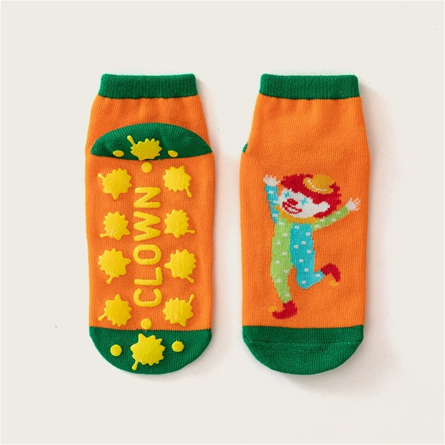Chaussettes Trampoline de dessin animé pour enfants et adultes, 6 paires/lot, éducation de la petite enfance, aire de jeux Parent-enfant, chaussettes de sol antidérapantes