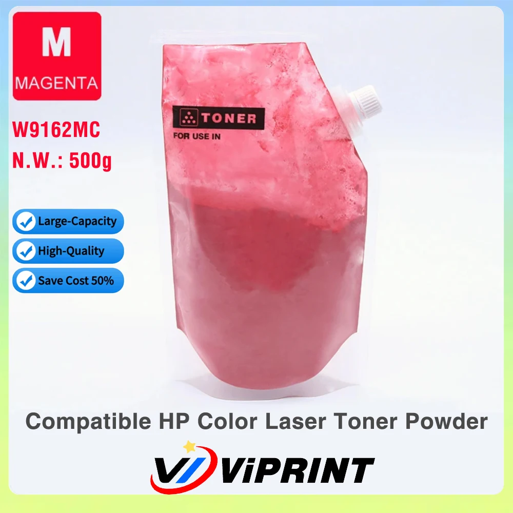 500g/PC W9160MC E87750 Color Refill Toner Powder Compatible for HP Color LaserJet Managed Flow MFP E87740 E87760 E87770