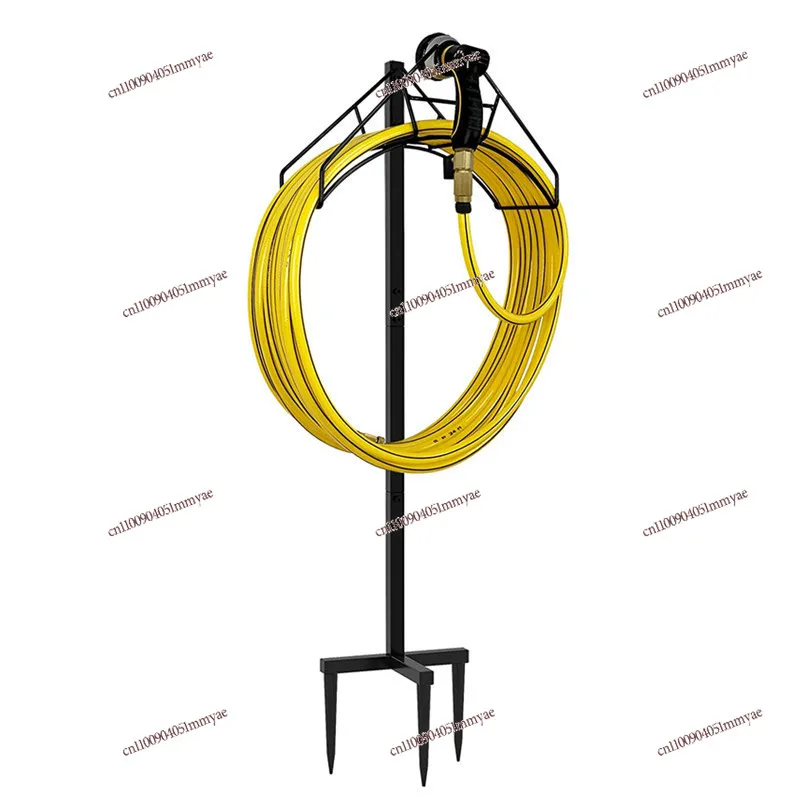 

Garden Hose Holder Detachable Metal Water Holder Hanger Vertical Garden Hose Storage Rack
