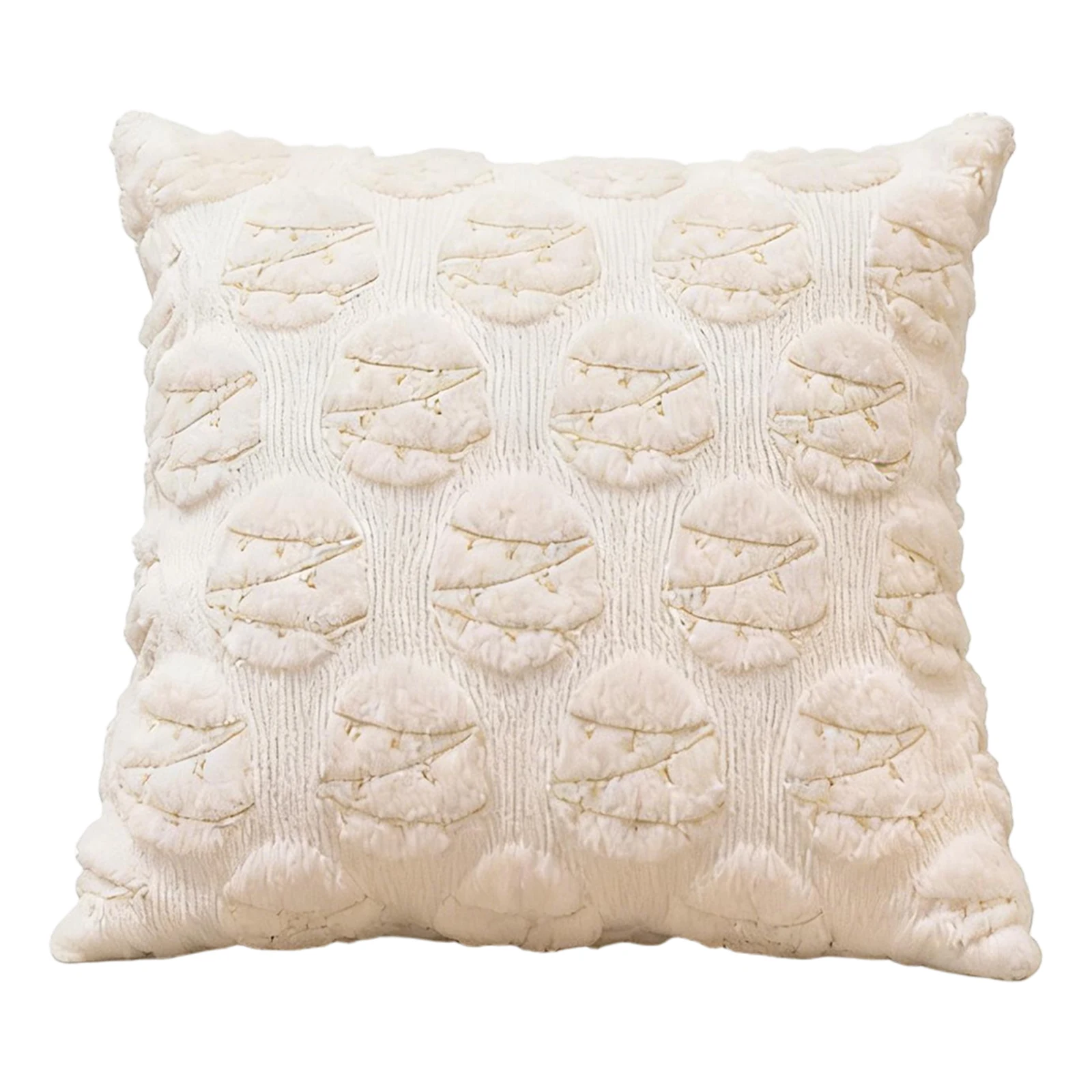 40/45/50CM Fluffy Pillow Cover Bunny Embroidered Pillow Case Fluffy Embroidery Cushion Pillow Cover Easter Day Square Pillowslip