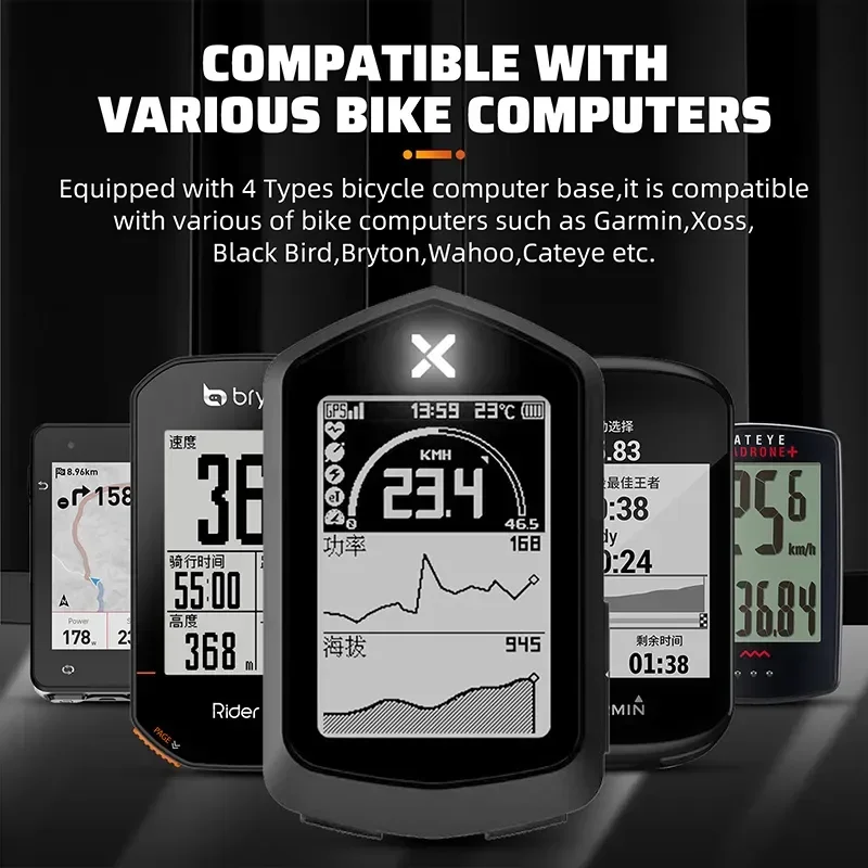 WEST BIKING Bicycle Computer Light Dual Mount Garmin XOSS Bryton Gopro Adapter Aluminum Alloy Handlebar Speedometer GPS Stand