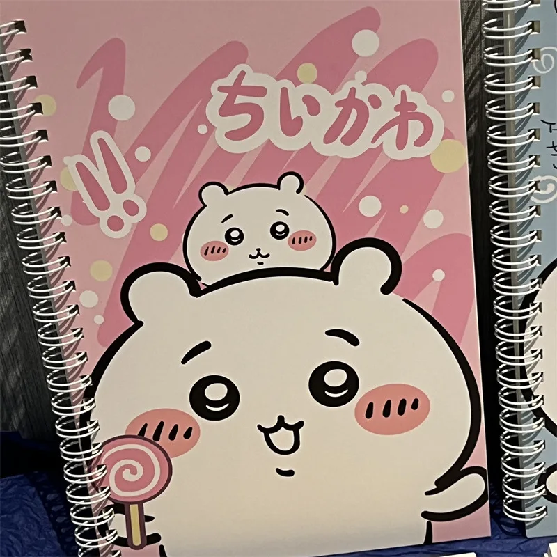 かわいいちいかわスパイラルノートウサギハチワレモモンガ漫画メモ帳学生学習文具事務用品クリスマスギフト