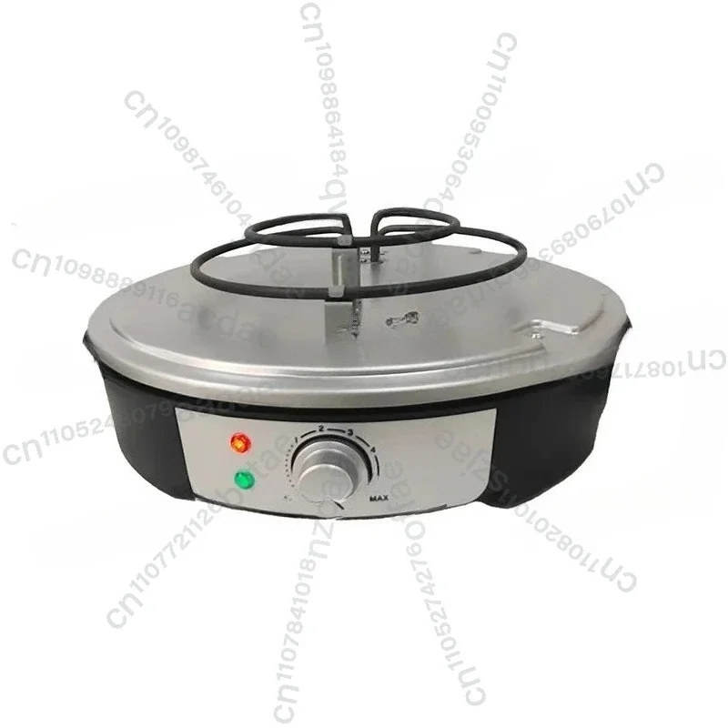 1800 Watt Electric Portable Bread and Pancake Maker Multi-Function Barbecue Maker with Round Pans for Home or Hotel Use