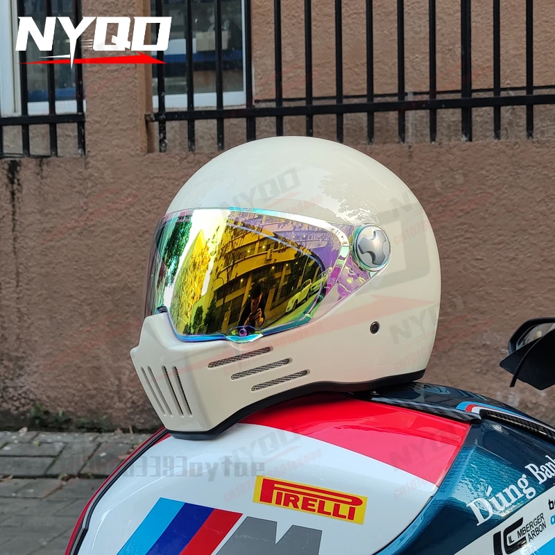 

Мотошлем ORZ Cruiser с полным покрытием, ретро-дизайн, для мужчин и женщин, одобрен DOT