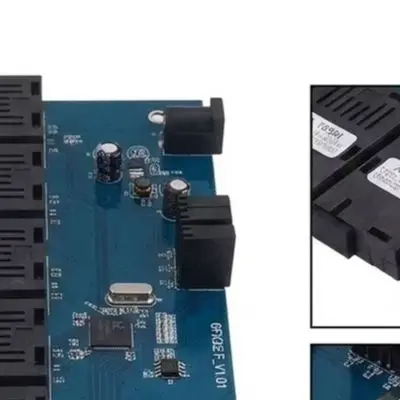 For Extreme Environments 17*8.5cm Optoelectronic Converter Auto-sensing Rate Led Indicators Extreme Temperature