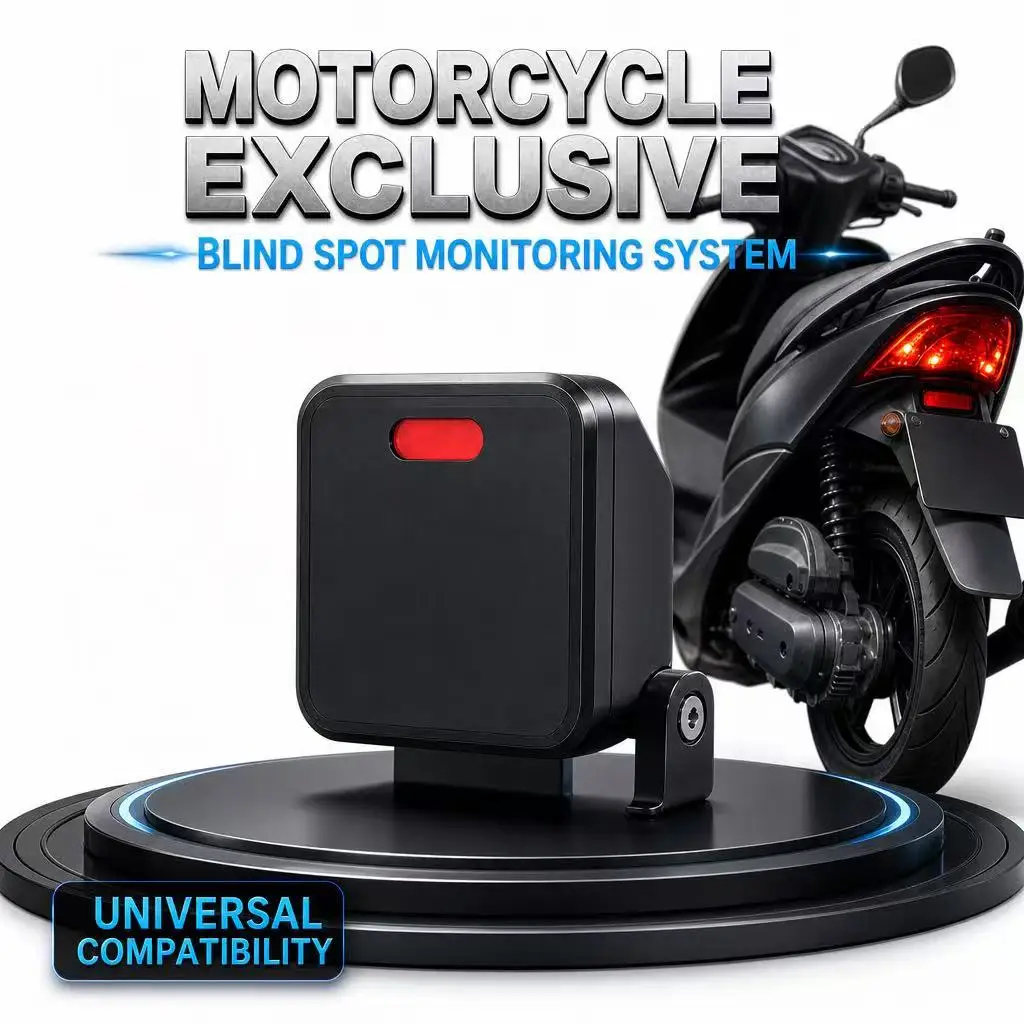 Blind Spot Monitoring System for Motorcycles Such as BMW, Harley-Davidson, Yamaha, and Honda 77GHz Millimeter-Wave Radar