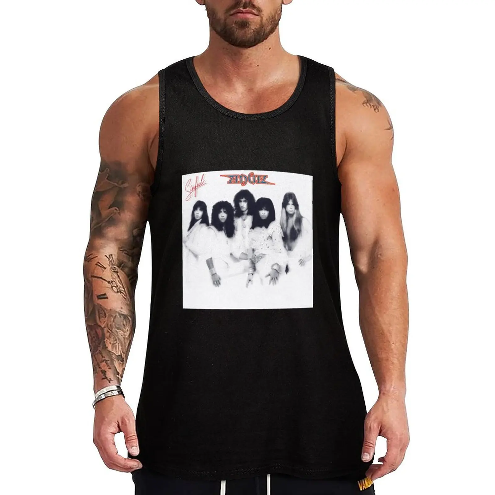 Angel Sinful Tank Top Summer Sleeveless Tank Top Casual Loose Beach Wear