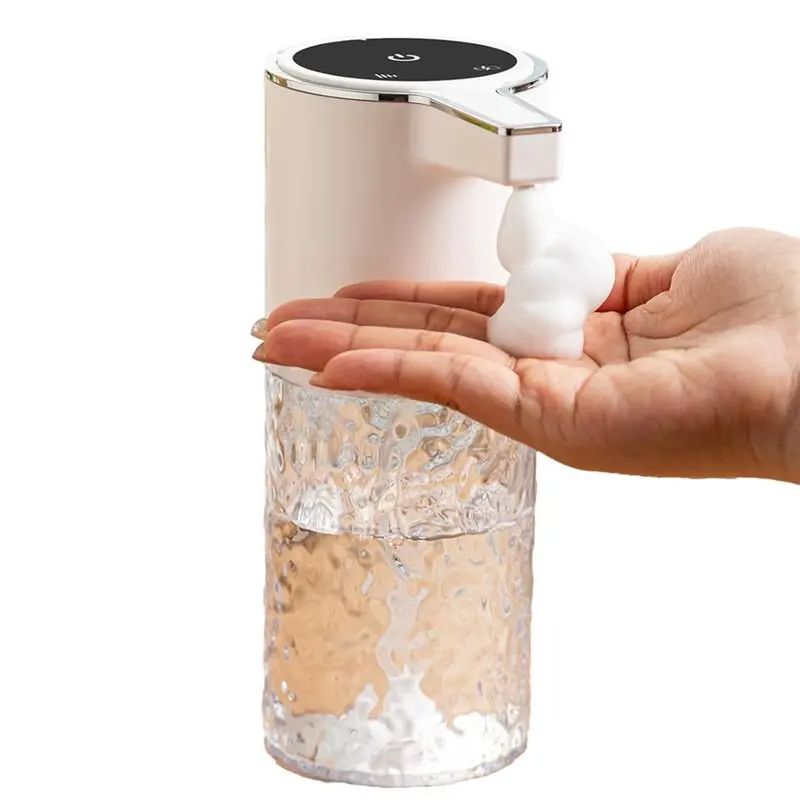 BABZ-Wall Mount Touchless Motion Sensor Foaming Soap Dispenser, 13 OZ Automatic Foam Hand Dish Soap Dispenser