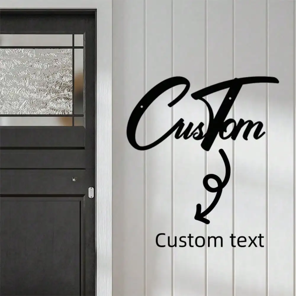

Custom Metal Name Sign for Wall Art Personalized Home Decor