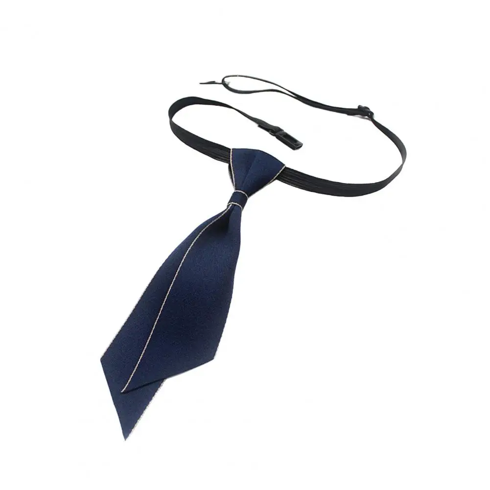 

Men Tie Elegant Adjustable Neck Tie for Men Solid Color Graduation Bow Tie with Elastic Band Formal Wear Accessory for Bank