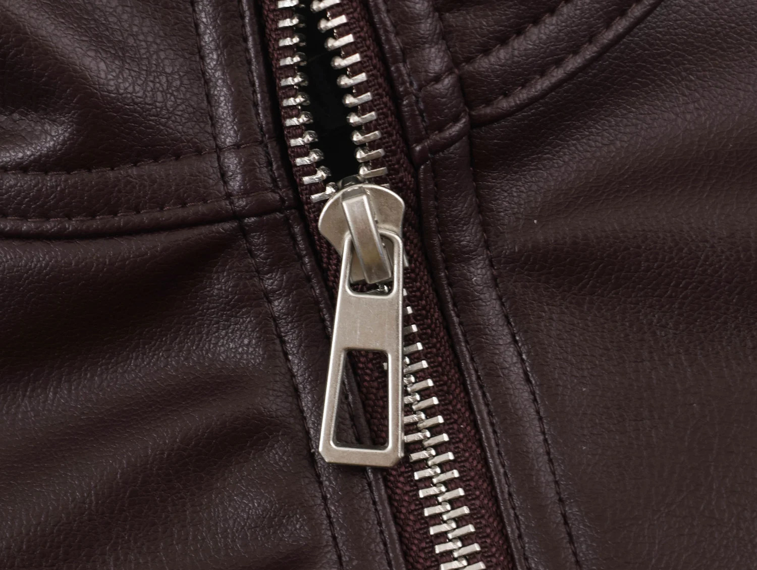 BSAY Streetwear Damen Kunstleder-Optik Jacke Stehkragen Verstellbare Geraffte Taille Mehrere Taschen Übergroße Kurze Außenjacke – Detail 21