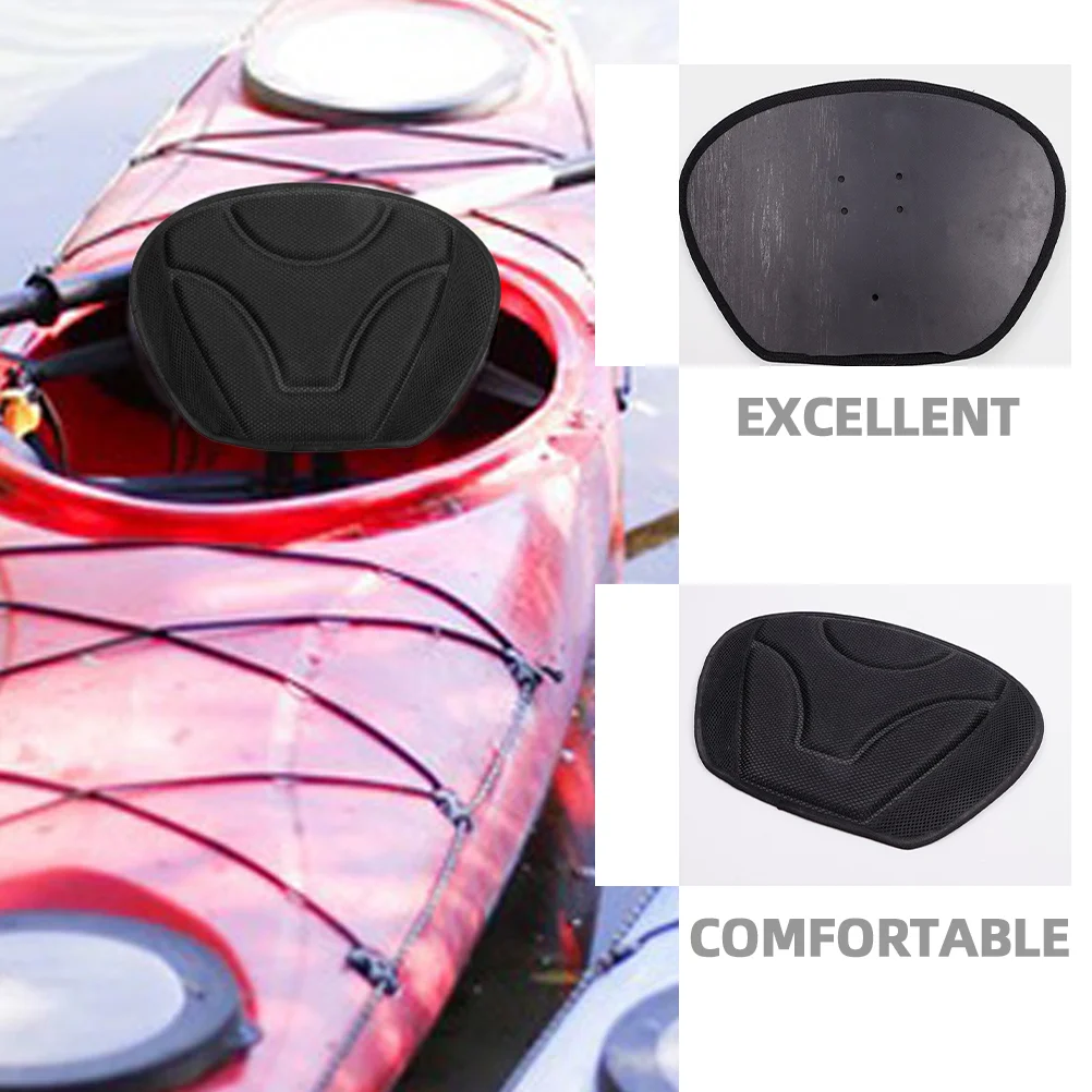 Kayak Back Cushion Breathable Backrest Pad Comfortable Mat Outdoor Portable Black Support Individual