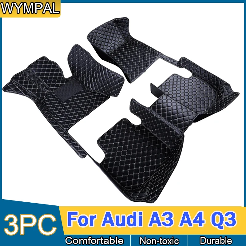 Custom Car Floor Mat For Audi A3 A4 Q3 2008 2009 2010 2011 2012 2013 2014 2015 2016 2017 2018 2019 2020 2021 Auto Accessories