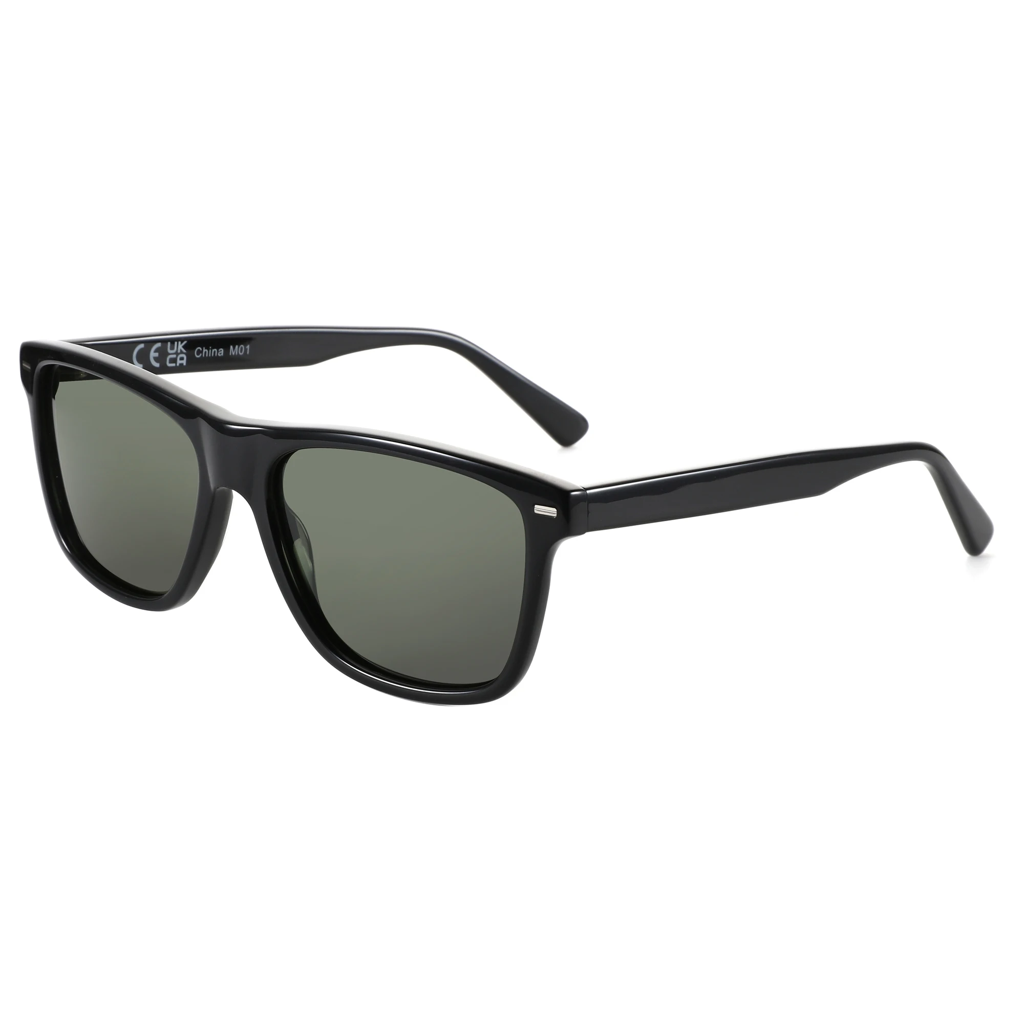 ZENOTTIC Neu eingetroffene quadratische polarisierte Sonnenbrille, UV400-Schutz, Acetat-Sonnenbrille, klassisches Design, Schatten für Damen und Herren – Detail 10