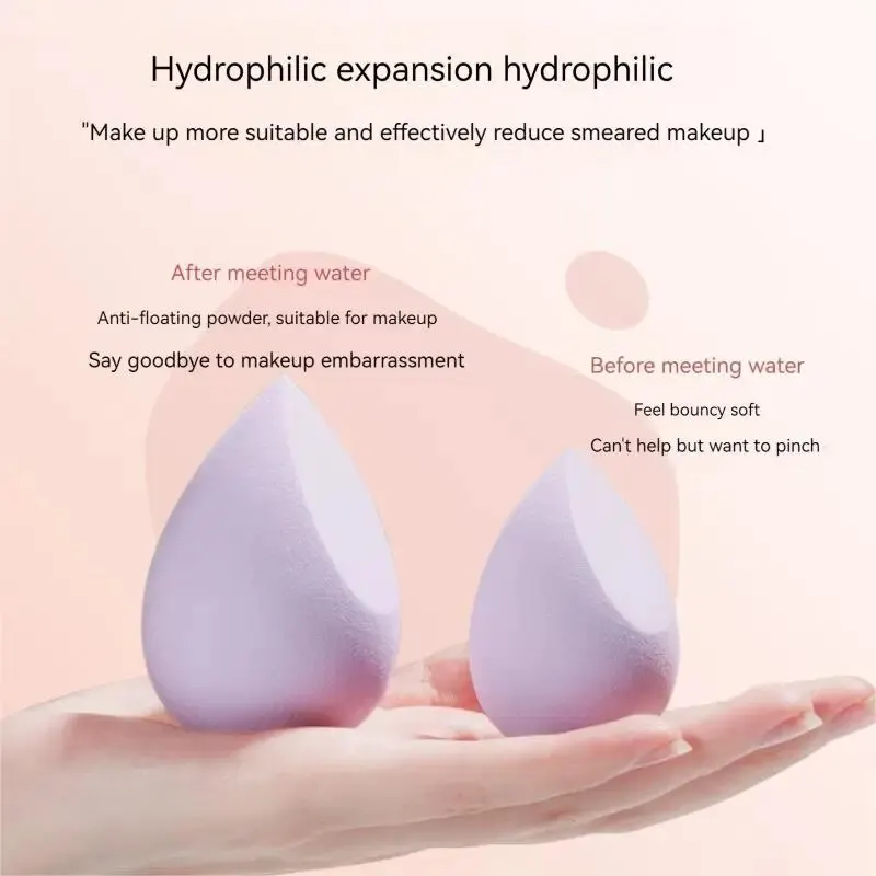 4PCS Beauty Eggs Set Naadloos vlekken Hygiënischer Voorkomt bacteriënopbouw Creëer een vlekkeloze make-uplook Beauty Egg Case