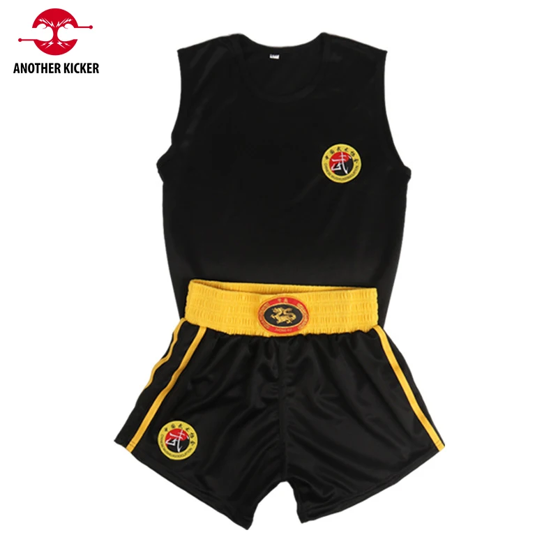 Ensemble Rashguard Muay Thai pour Hommes et Femmes, Short d'ApprentiCumbria, T-shirt MMA pour Enfants, Wushu Sanda, Arts Martiaux, Vêtements Ningdéclinaison bo