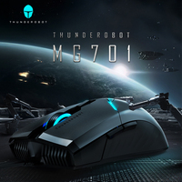 Thunderobot MG701 Gaming Mouse PAW3519 4200DPI 1000Hz Polling Rate Top Light Wired Gaming Mice for Laptop PC Gamer