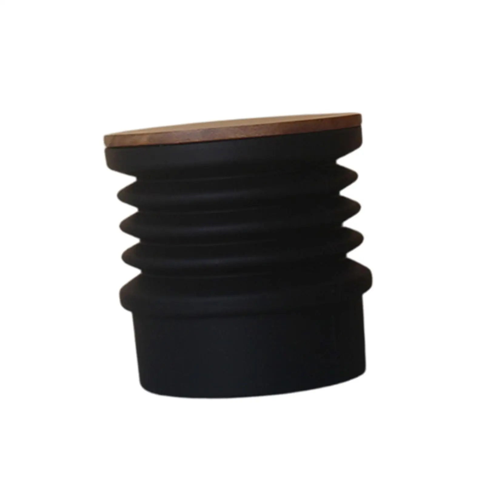 Coffee Grinder Single Dose Hopper Cleaner Silicone Wood Manual Powder Blowing Tool for Espresso Machine Kitchen Restaurant