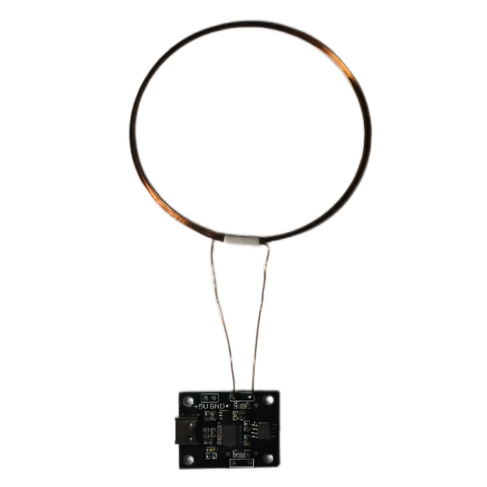 Transmisor de fuente de alimentación inalámbrica USB tipo c, bobina de inducción, carga inalámbrica + receptor de lámpara Led, juguetes Diy, barco,