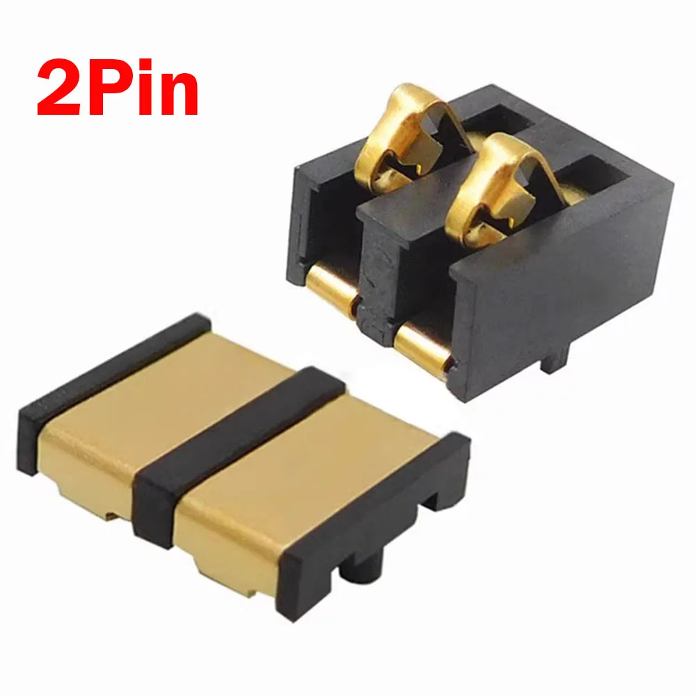 1pc 2P 5A High Current Battery Holder 2Pin Shrapnel Type Battery Connector Male Female Battery Contact Plate Battery Shrapne