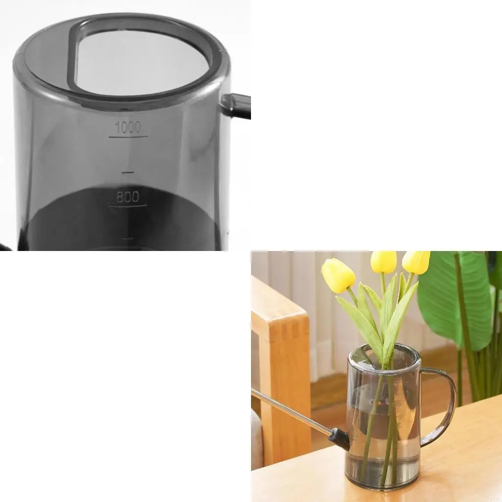 F19B Long Spout Watering Can 1L Gardening Tools Sprinkler for Garden Patio Plants