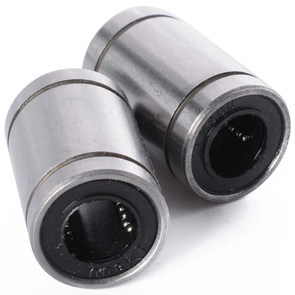 

12 Pcs 8mm ID 15mm OD 24mm Length Linear Bearings LM8UU Carbon Chromium Steel 3D Printer CNC Applications Safe Reliable