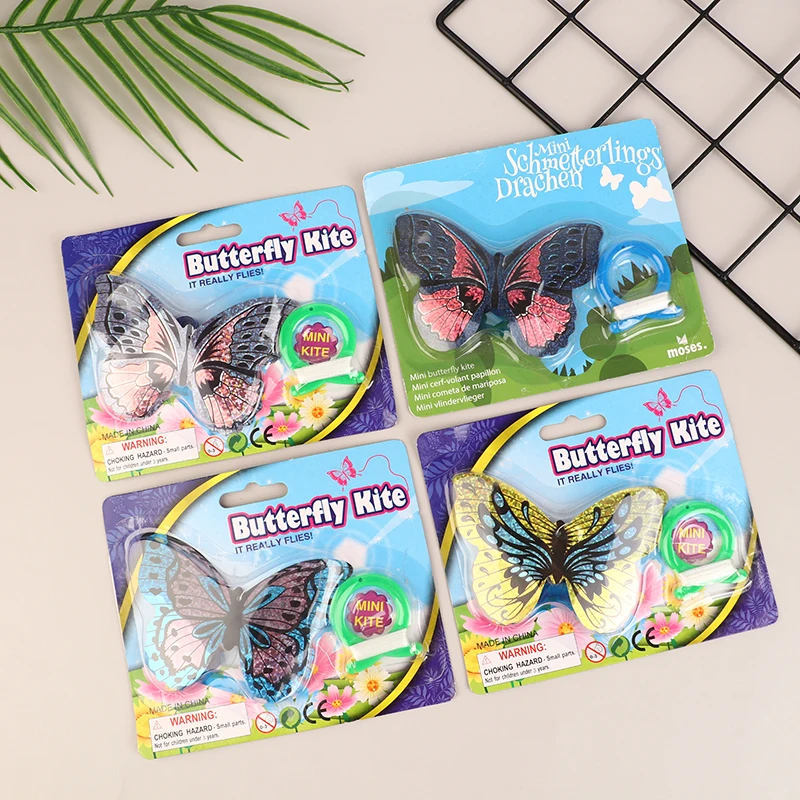 1Pc カラフルな漫画の蝶ポケット凧屋外楽しいスポーツ凧揚げ簡単フライヤー凧親子インタラクティブおもちゃ子供のため