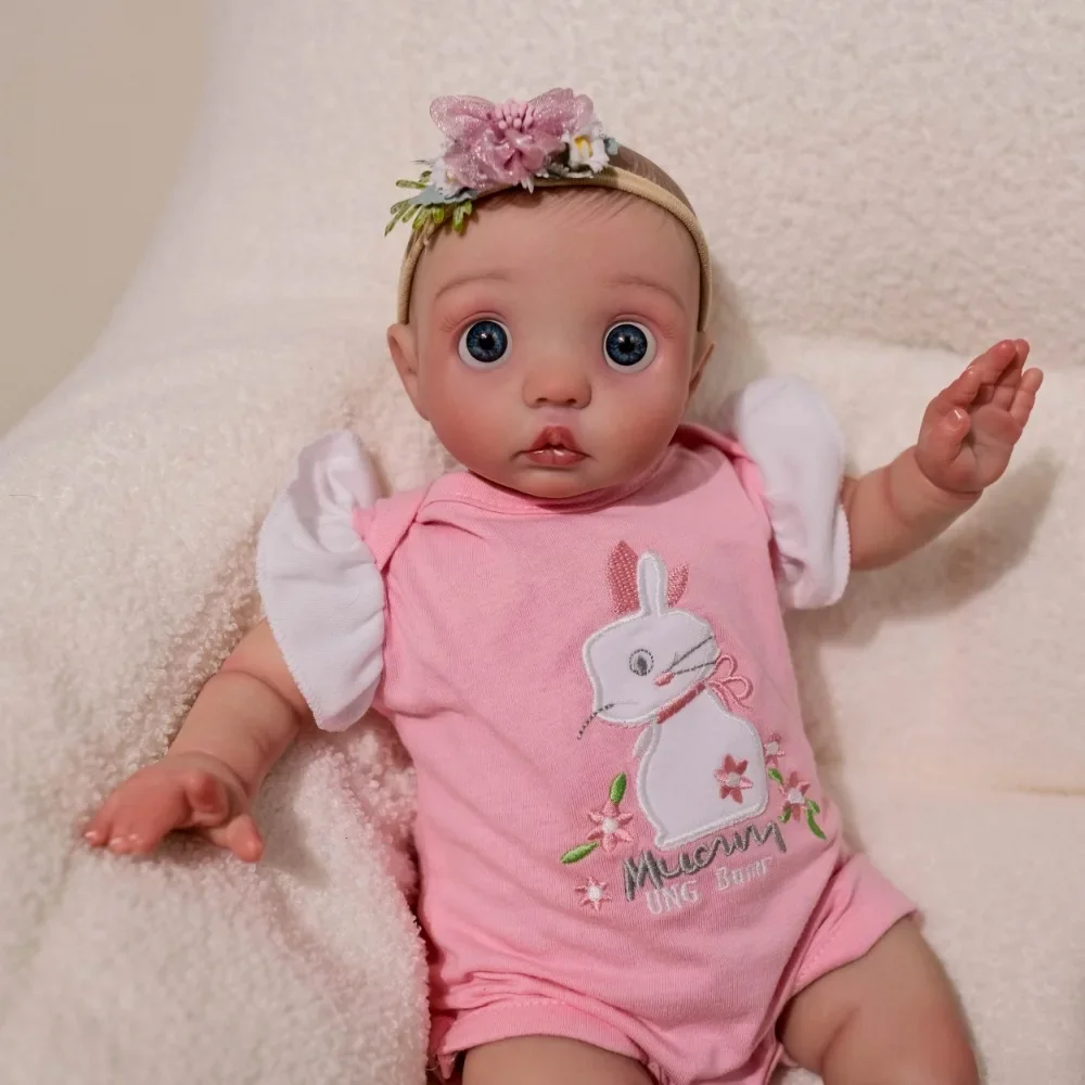 16inch Already Finished Reborn Peeka Newborn Baby Doll Hand Detailed Painting Skin Visible Veins Muñecas Bebe Reborn Dolls Toy