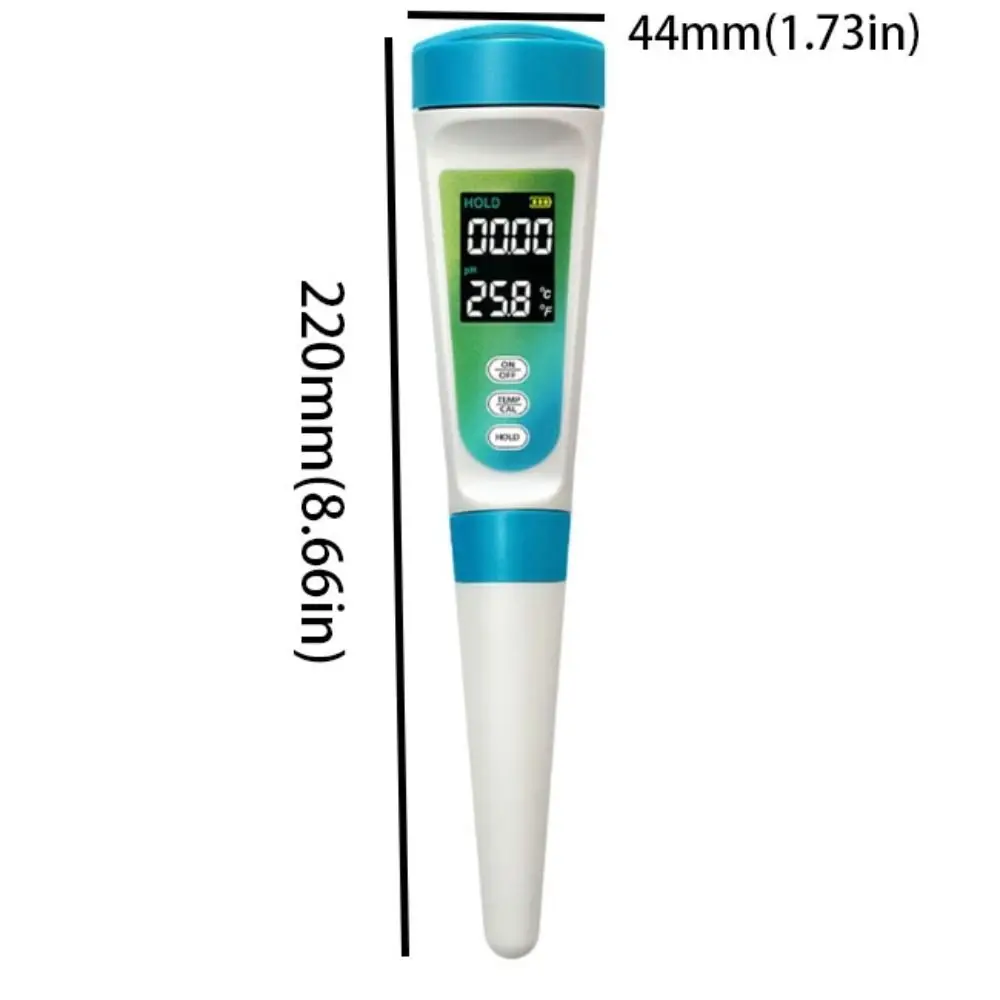 Backlight LCD PH Meter Digital Display High Accuracy Water Quality Tester 2 in 1 Multi-parameter Acidity Analyzer