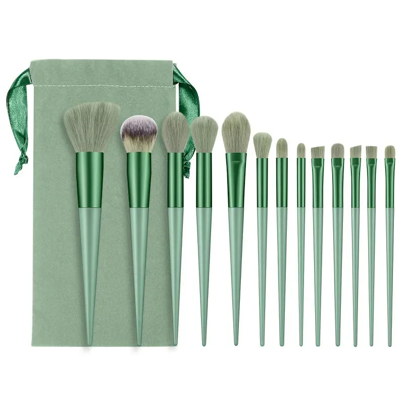 13pcs/set Makeup Brushes Eye Shadow Foundation Women Cosmetic Powder Blush Blending Beauty Make Up Tool Bag