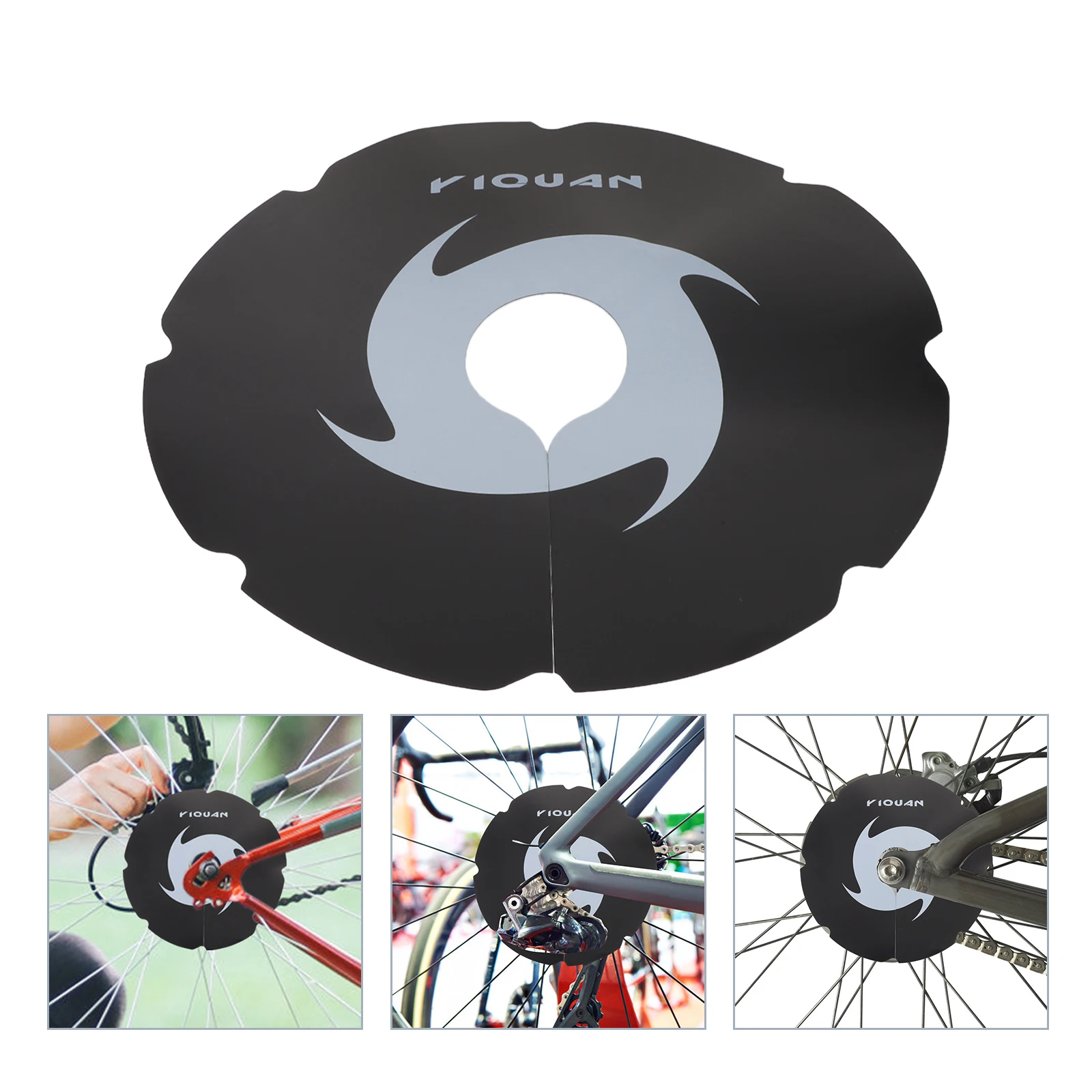 

2 Pcs Bicycle Baffle Bike Wheel Disc Brake Cover Accessories Pvc Wash Covers