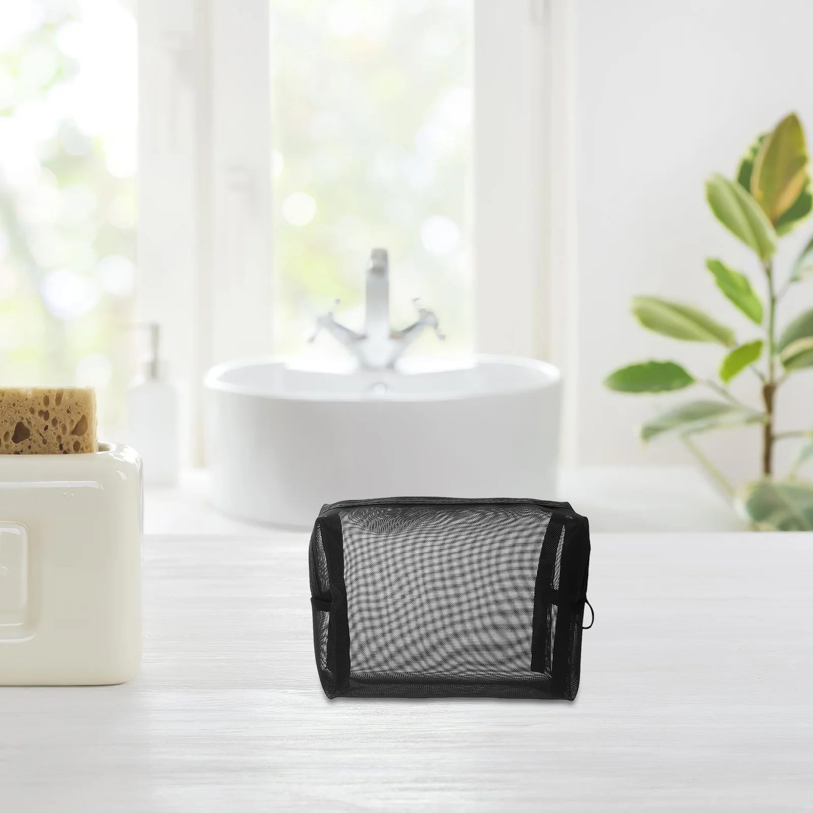 

3pcs Makeup Organizer Bags Large Capacity Mesh Travel Pouch Transparent Storage Portable Toiletry Case For Women