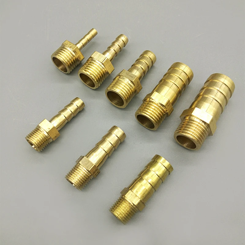 Brass Pipe Fitting 6/8/10/12/14/16mm Hose Barb Tail 1/8\