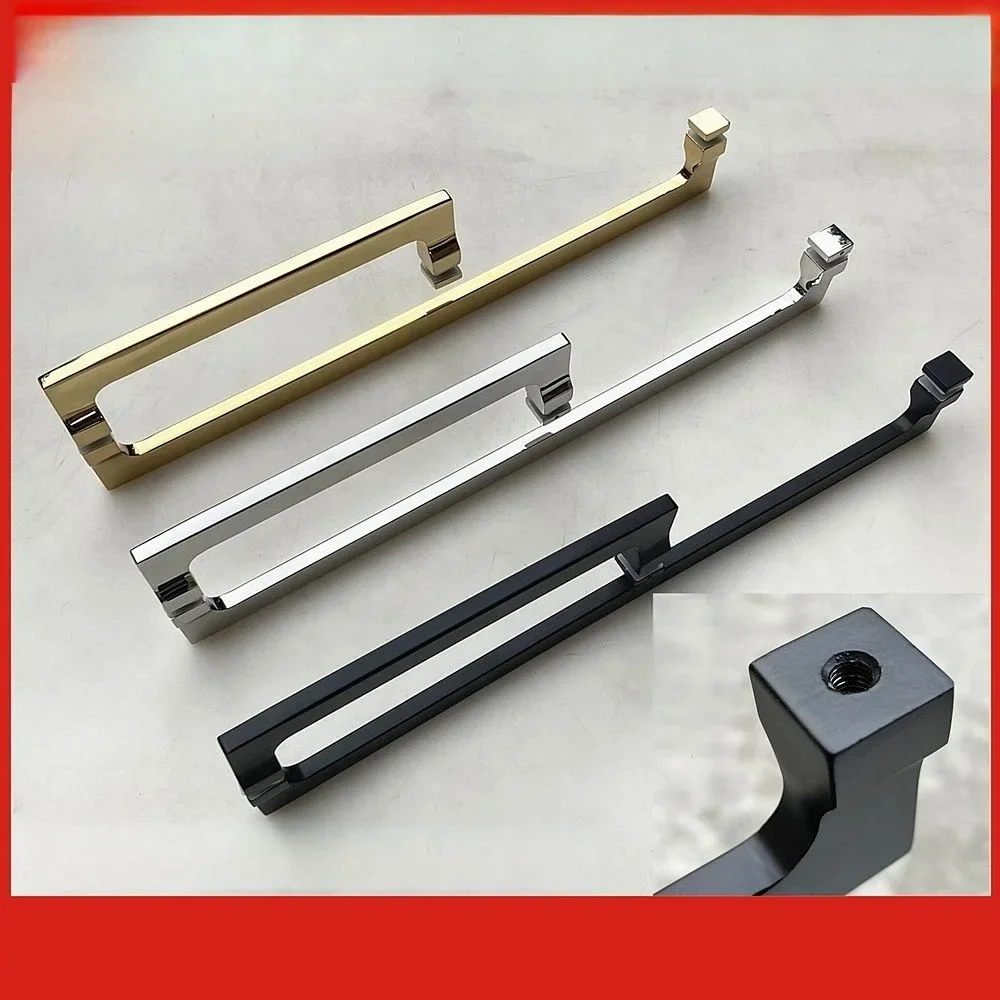 

304 Stainless Steel Bathroom Shower Room Glass Door Handle Narrow Simple Solid Foot Design Toilet Toilet Accessories SJ-1091