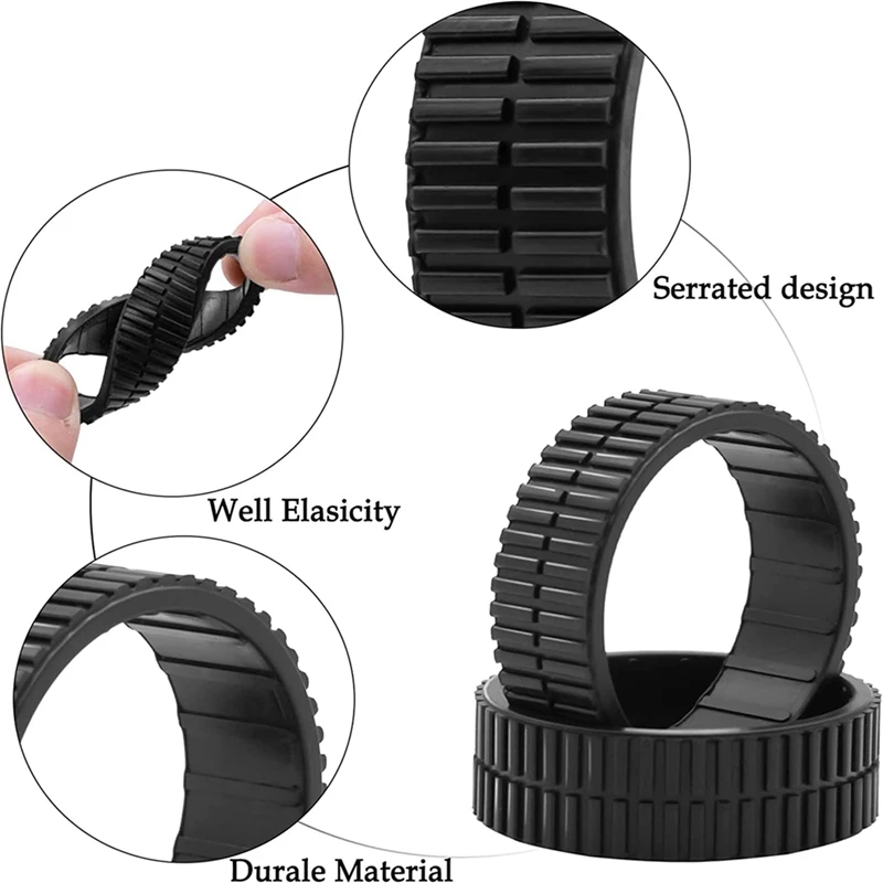 M14K-8 Uds neumáticos de rueda antideslizantes para Irobot Braava 380 380T 320 Mint5200 piezas de recambio de Robot aspirador