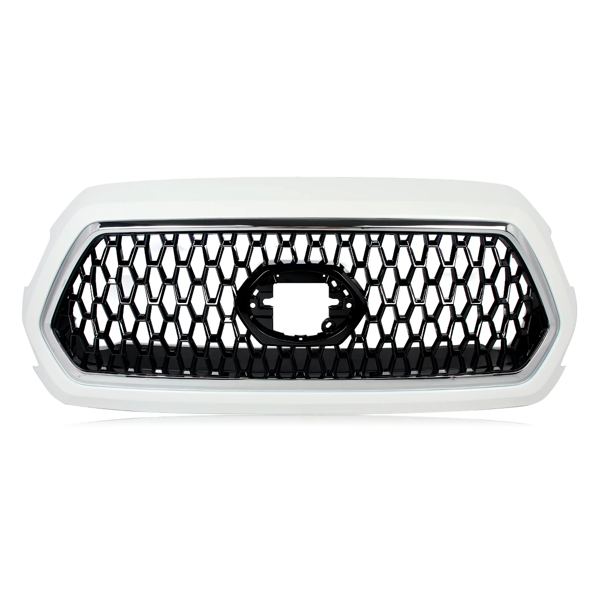 Magickit Car Front Radiator Grill ABS Honeycomb Grille Mesh Mask for 2016-2023 Toyota Tacoma 2019 TRD Front Bumper Upper Grille