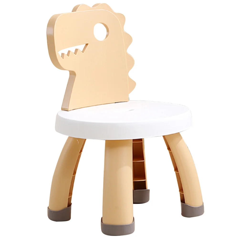 

Children Learning Chair Lightweight Kids Back Stool Dinosaur Design Anti-Fall Kindergarten Chair For Toddlers