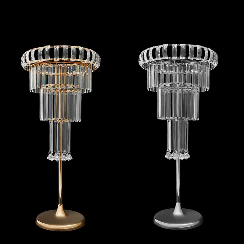 8pcs Acrylic Crystal Ice Bar Flower Display Wedding Hall Table Decor Hotel Floral Arrangement Ornaments Props