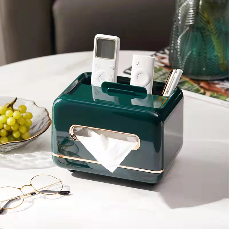 

Creative Plastic Napkin Holder Serviette Holder Paper Tissue Box Luxury Home Dining Table Decoration Organization Storage Bins