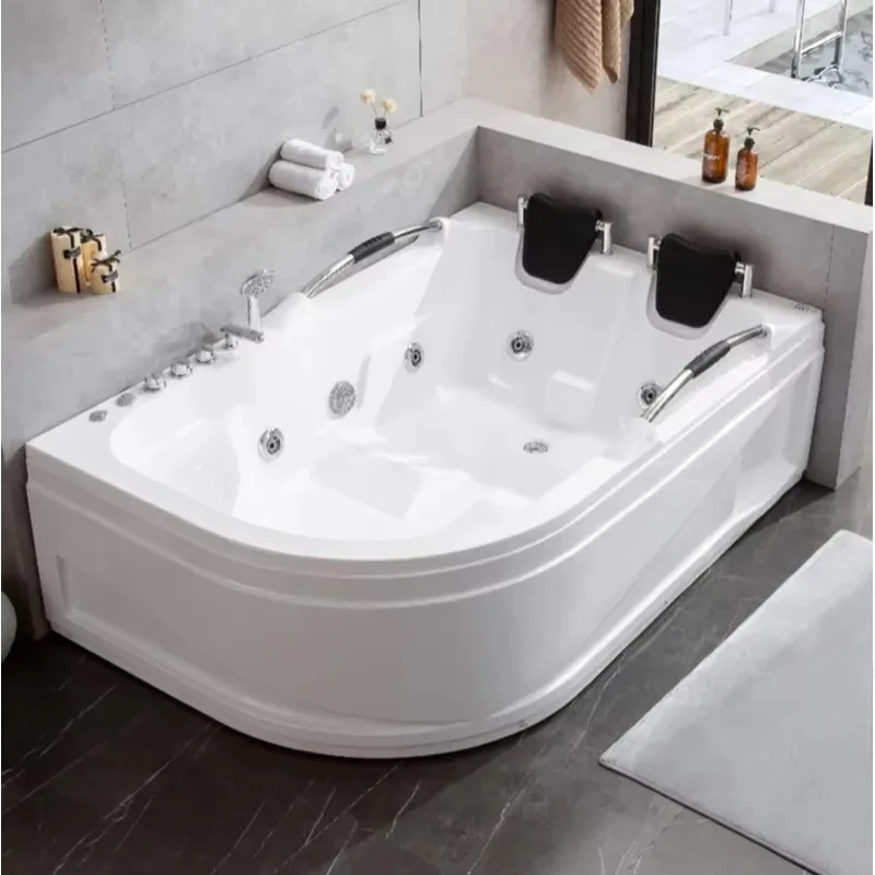 Hot Selling Double Acrylic Detached Bath Indoor Soaking Jacuzzi with Hot Tub Function for Hotel