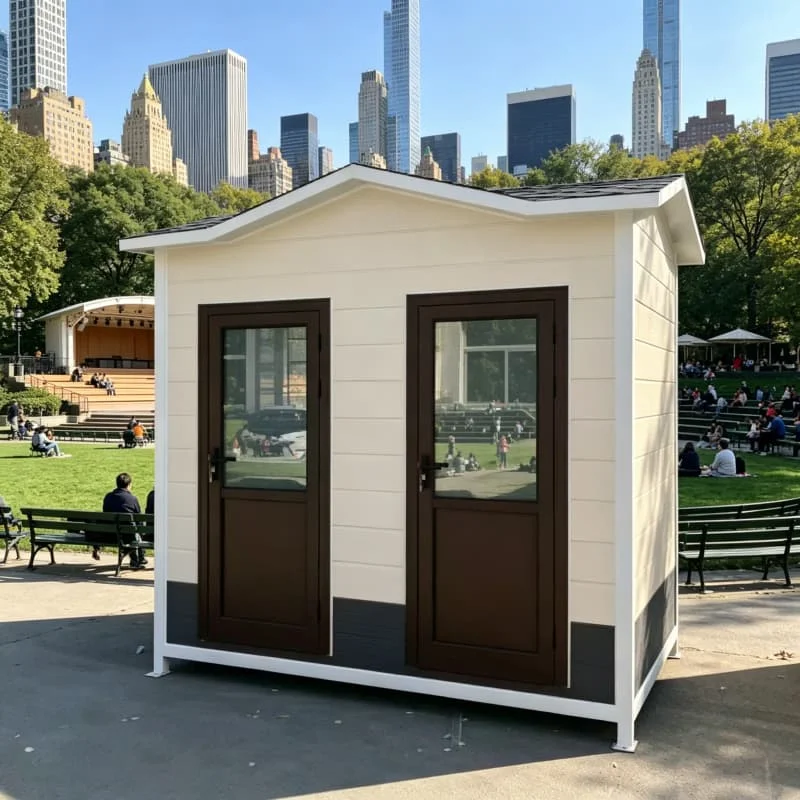 Luxury Public Restroom Cabin Mobile Outdoor Camping Portable Toilet Modern Durable Portable Steel Toilet Factory for Sale