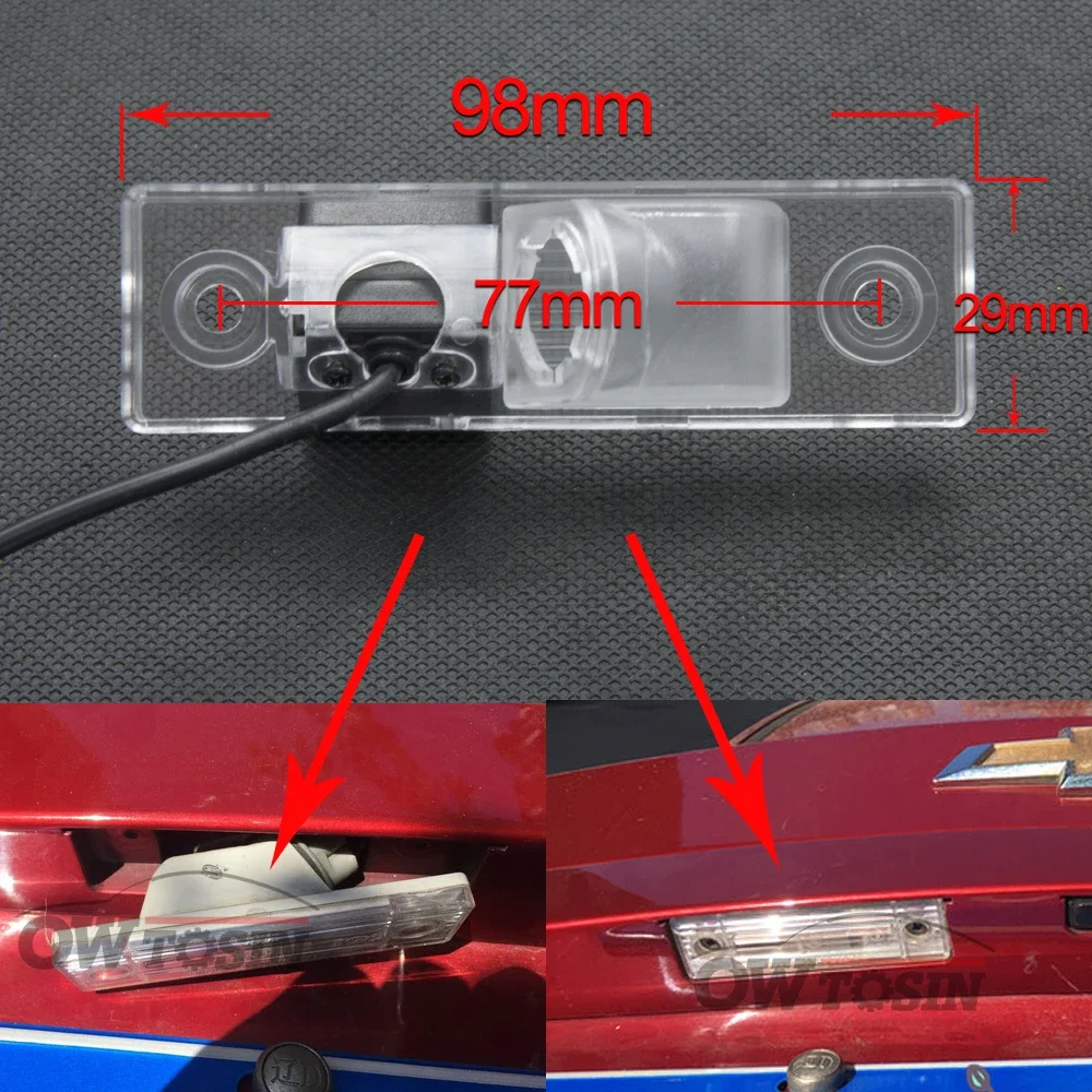 Owtosin HD 1280*720 Fisheye Rear View Camera For Chevrolet Spark M200 M250 M300 2005-2019 Car Reverse Parking Accessories